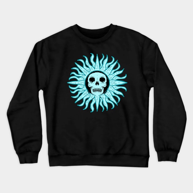 Sunny Skull II Crewneck Sweatshirt by DeathAnarchy